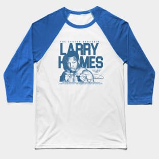 Larry Holmes - Retro Blue Baseball T-Shirt